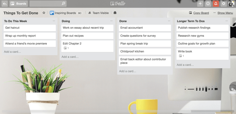 گردش کار در Trello