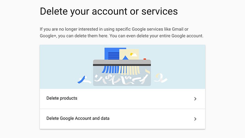 پاک کردن حساب کاربری گوگل