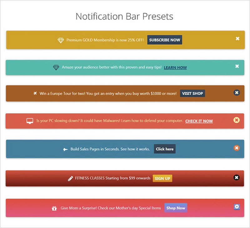 barpress wordpress notification