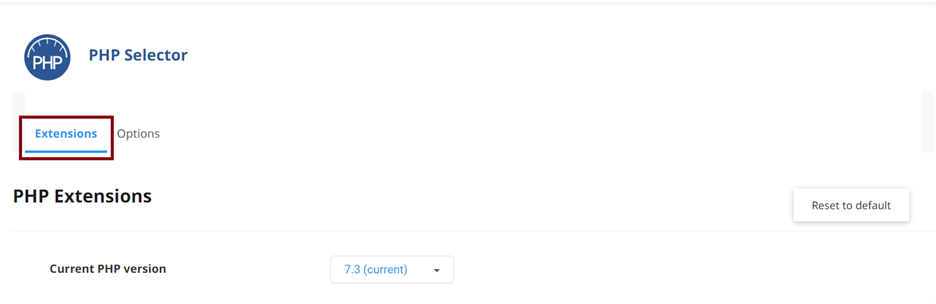 فعال و غیرفعال کردن اکستنشن‌های PHP از طریق Select PHP Version