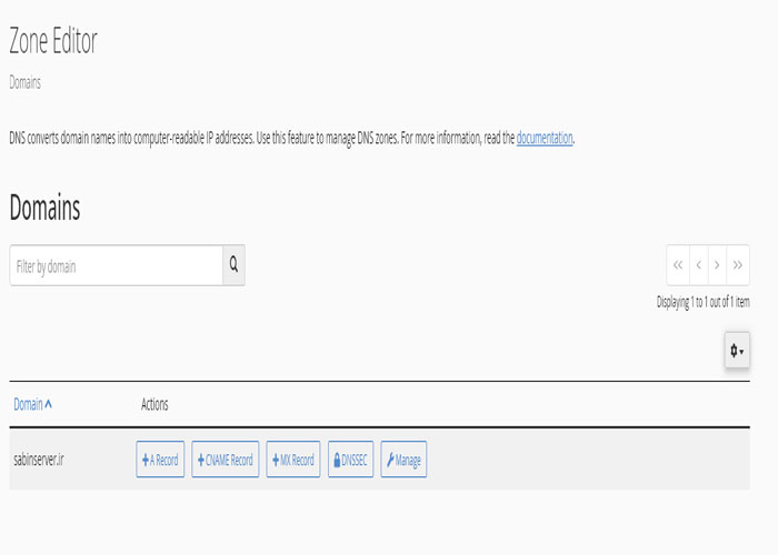  بکاپ گرفتن از DNS در cPanel