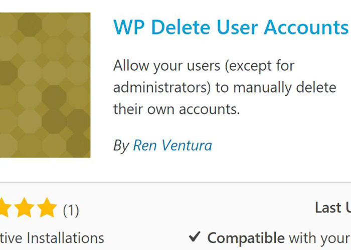 پلاگین WP Delete User Accounts