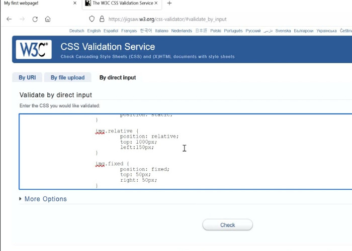 استفاده از ابزارهای آنلاین برای بررسی مشکلات CSS