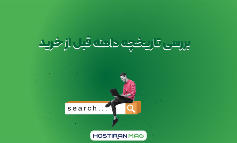 بررسی تاریخچه دامنه قبل از خرید